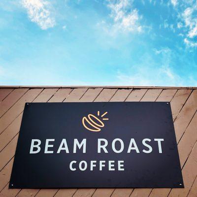 Beam Roast Coffee sign