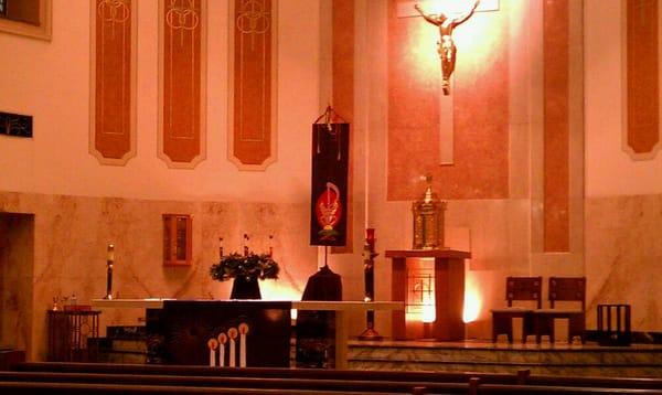 Altar at Advent.