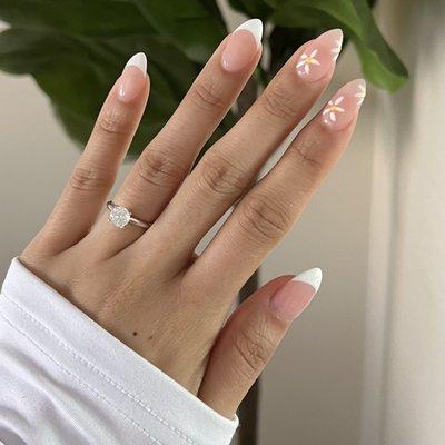 Full set with tips, French & design