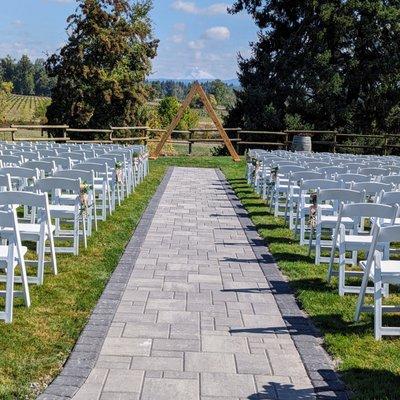 The Stone Pathway with Mount Hood in the distance! WOW!