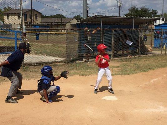 Aydan is swinging the bat!!