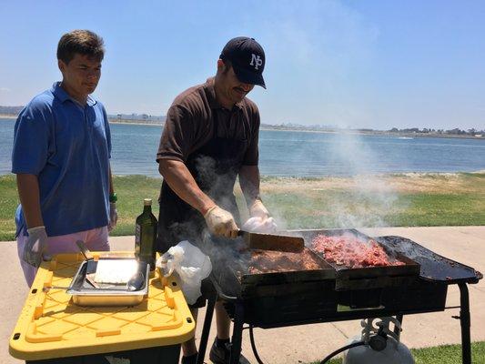 Meat grilling at is best!