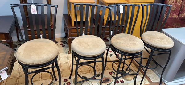 Set of 4 bar stools 30" seat height $125