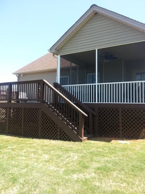 Painted this deck and redid the screened in porch!