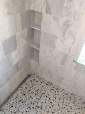 Marble shower