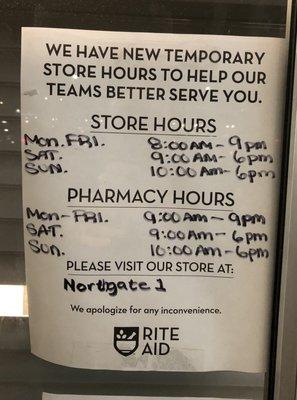 New reduced holiday store hours to serve customers even better. LOL!