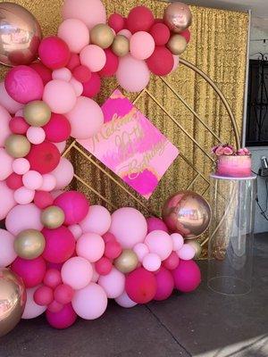 Balloon Garland and Backdrop