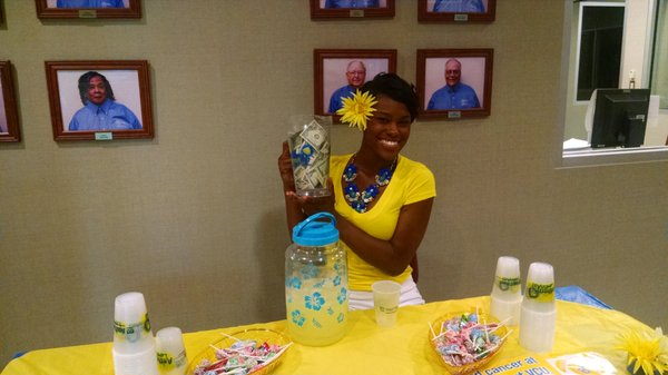 Credit Union of Richmond formally known as Postal Credit Union of Richmond helping Anthem Lemonade Aid Kids Helping Kids fundraiser!