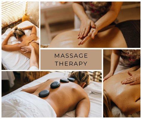 I offer: hot stone, aromatherapy, body treatments, mobilization, deep tissue, Swedish, sports, lymphatic drainage, and trigger point.