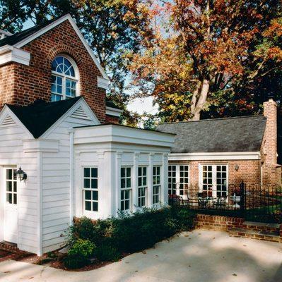 Arlington Va Colonial Breakfast Nook addition -Facade