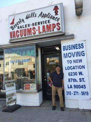 New location, new name, same phone number!!!!!! Tanners Sewing and Vacuum  6230 w. 87th st Los Angeles, Ca 90045