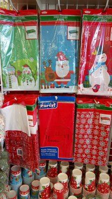 Christmas tablecloths