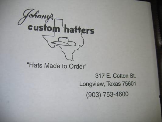 Johnny's Custom Hatters