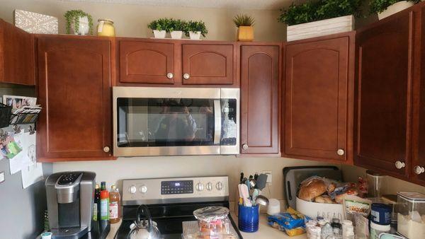 Cabinets before