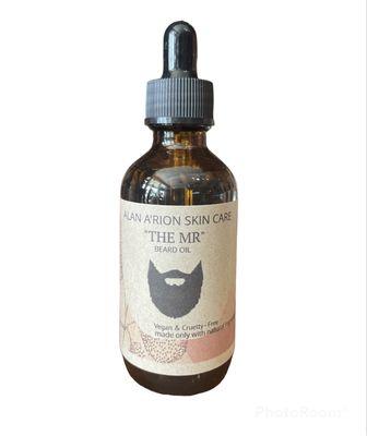 The Mr. Beard Oil for all skin types, suggested to assist with growth, shine and definition