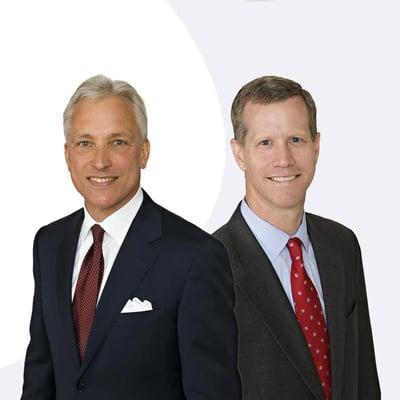 (From left to right) Attorney David Daggett and Griff Shuler