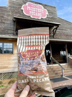 Honey Glazed Pecans. The Absolute Best Ever!