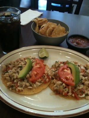 Ceviche tostada