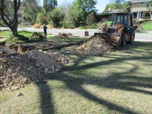 Required lots of backhoe work.