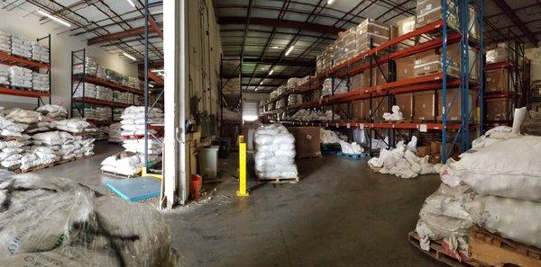 Warehouse full of future repurposed golf-balls.