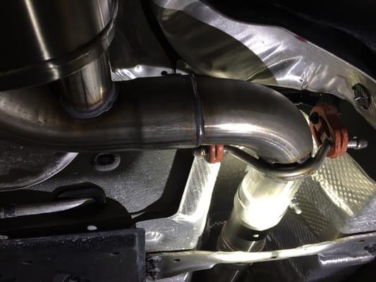 APR turbo back exhaust installed by FS TUNING