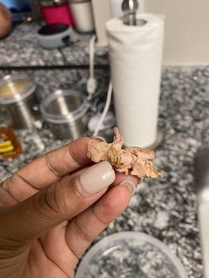 Raw chicken