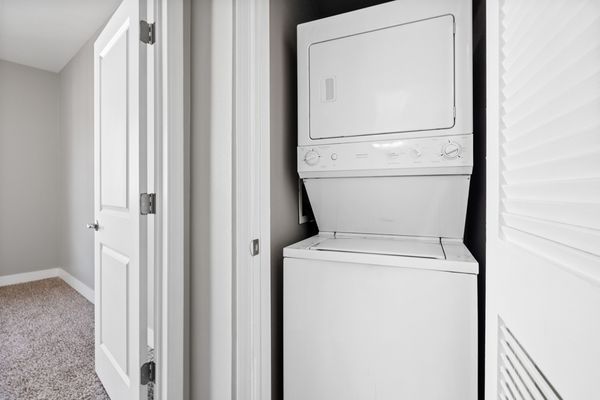 Washer/Dryer combo inside all units