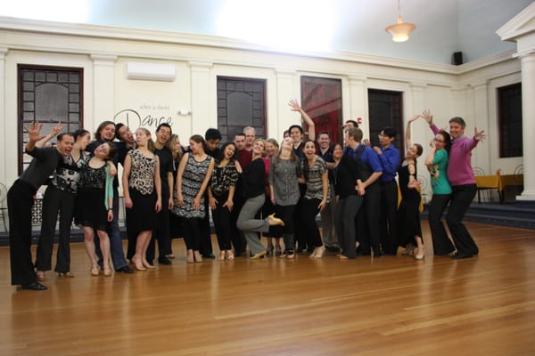 Guest Coach Glenn Weiss taking a funny shot with all of our workshop participants!