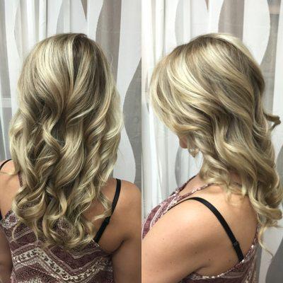 Balayage highlight and cut and style