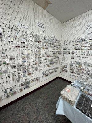 One of the many walls of Swarovski beads