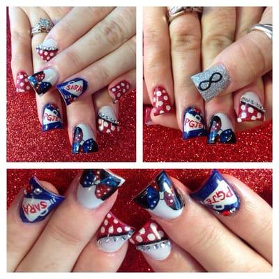 Another amazing job by Liz.. All ready for the USA national cheer comp at Disneyland!!