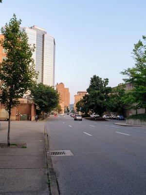 Looking Southeast on Lee St. in Downtown Charleston