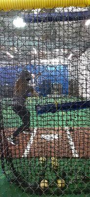 Granddaughter's first time at batting cage. She really had a great experience.