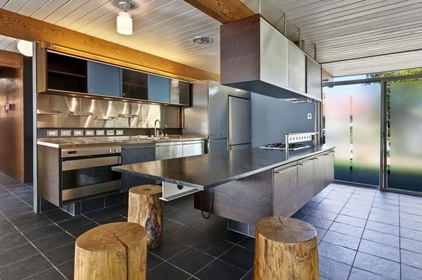 An Eichler I listed and sold, one of the most interesting custom kitchens I have seen.