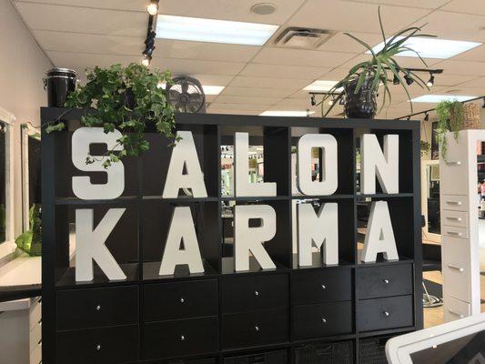 Salon Karma front desk