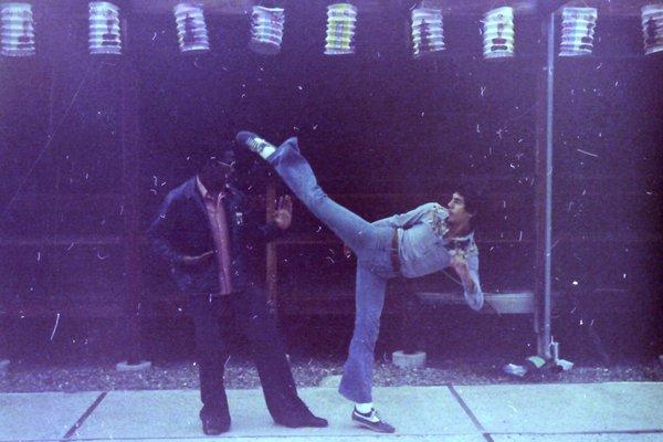 Training on the temple grounds in 1977. We were there to meditate, train, and present a martial arts demo during Buddhas birthday.