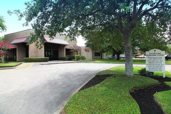 Clear Lake Pediatric Clinic office, conveniently located near I45 and Clear Lake Regional Medical Center.