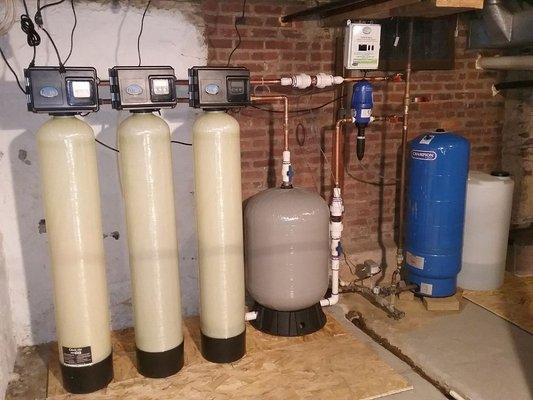 Well water filtration system