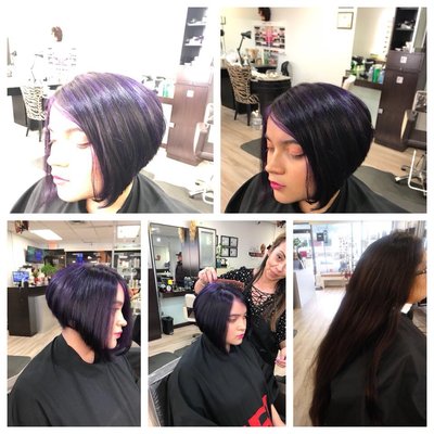 #extreme #hair #change
#PurpleHighlights 
#bellasalondrybar
#patchogue
#extremehairmakeover 
www.bellasalonanddrybar.com