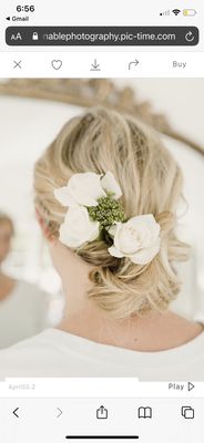 Bridal hair