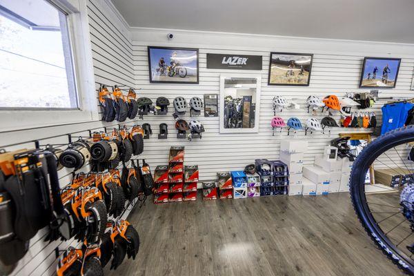 Great selection of riding gear, parts, and accessories...