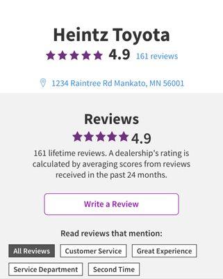 Visit Heintz Toyota of Mankato and decide for yourself!