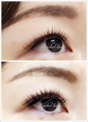 3D individual lashes extensions VS 6D multiple lashes  extensions