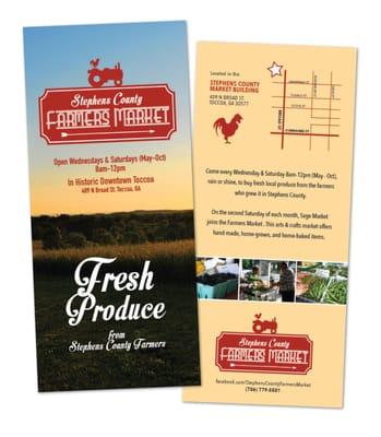 Stephens County Farmers Market -  Rack Cards