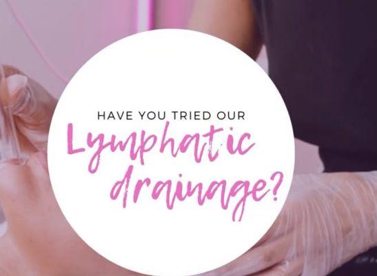 Lymphatic Drainage to sculpt, rid toxins and puffiness