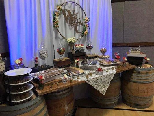 Wedding dessert table