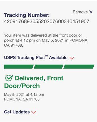 Package Tracking from USPS