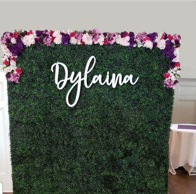 Bridal shower backdrop