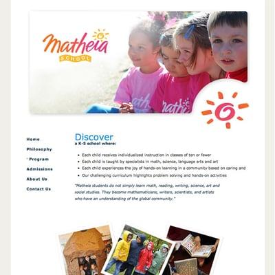 Matheia School. School Website. www.matheia.org