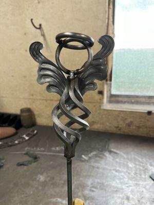 Angel yard ornament i created during the women's workshop